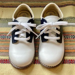 Footmates Navy and White Saddle Shoes